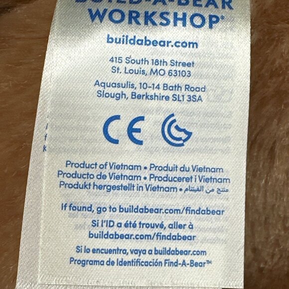 Build-A-Bear Lil Cub Brownie Teddy Bear With Purple Sequin Dress Sparkle Plush - Picture 6 of 10